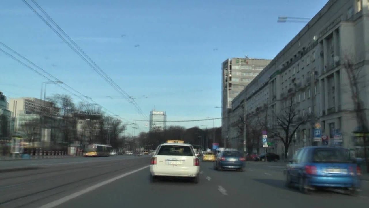 Jazda po Warszawie / Car ride in Warsaw
