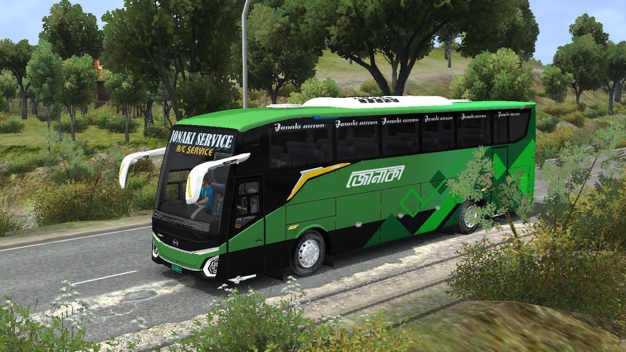 LIVERY JONAKI SERVICE JETBUS 5 SHD SINGLE GLASS HINO RM280 MOD BUSSID