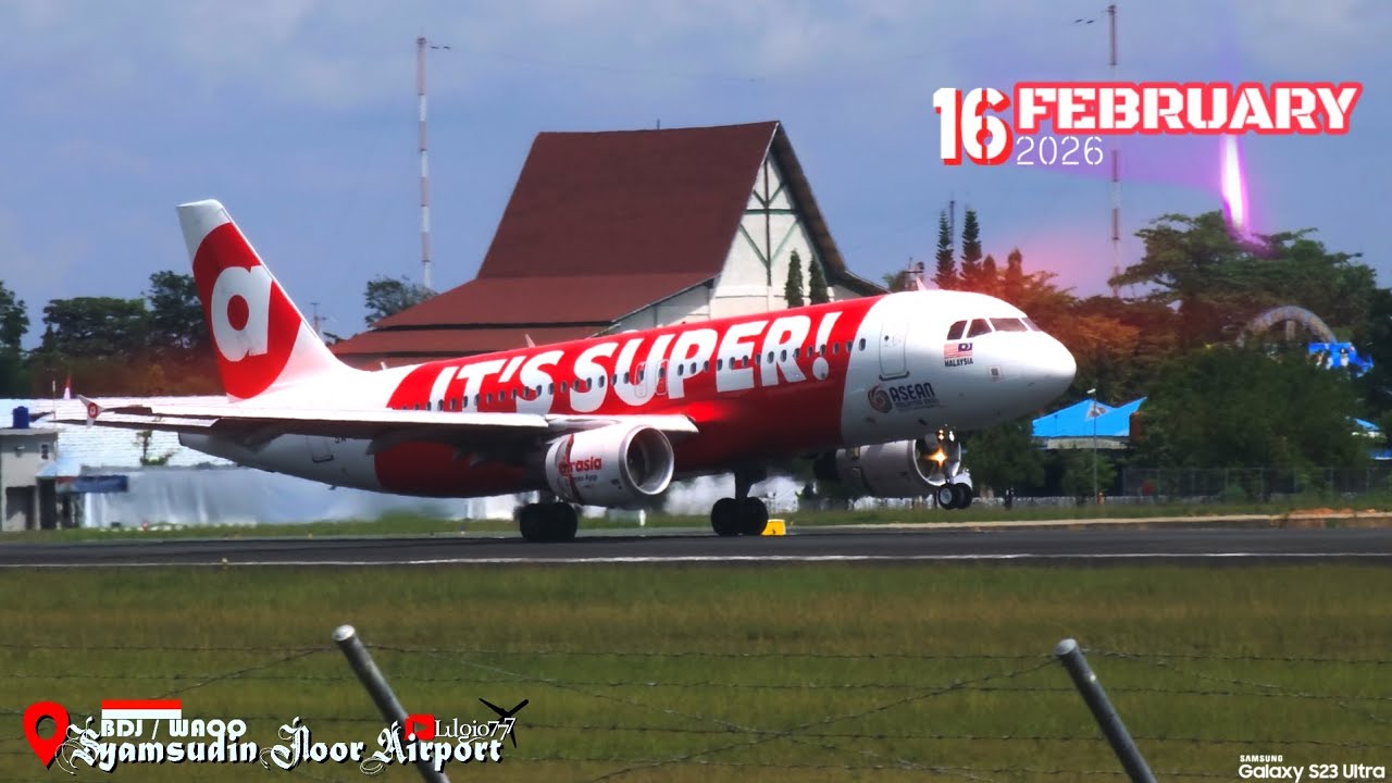 ✈️ Planespotting Syamsudin Noor Airport BDJ/WAOO 16 February 2026 