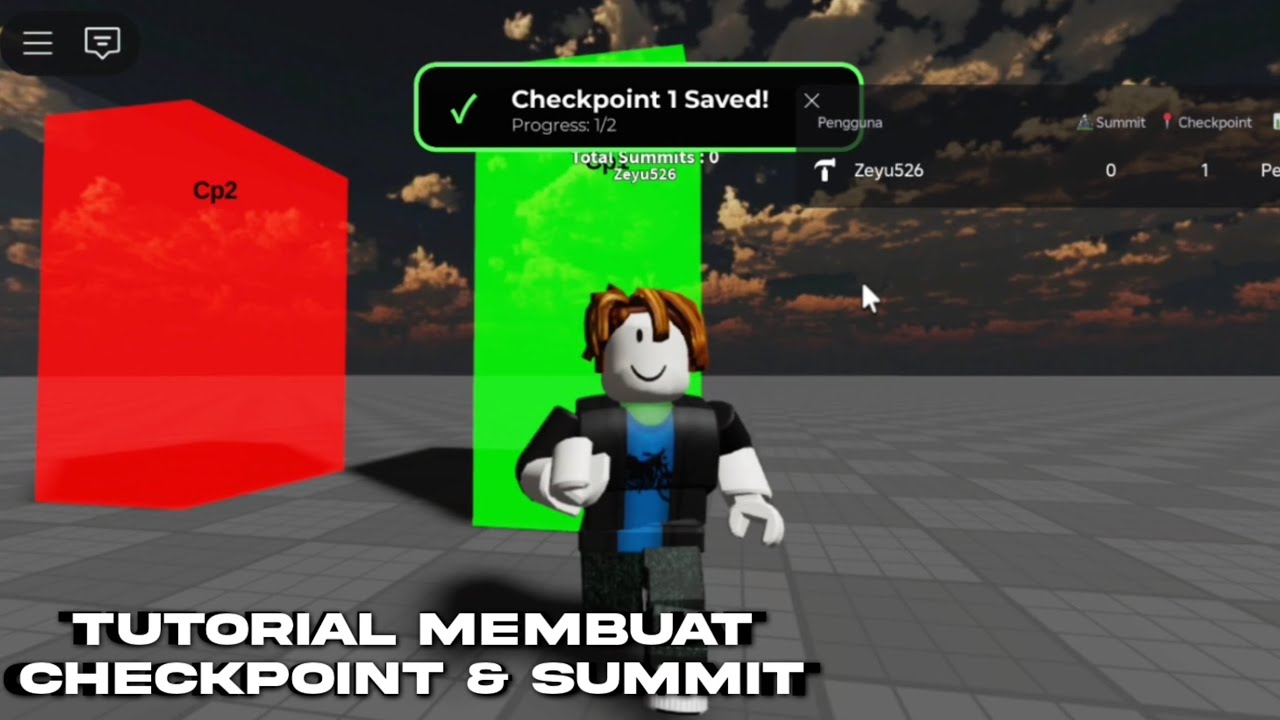 Tutorial membuat checkpoint dan summit || Studio Lite