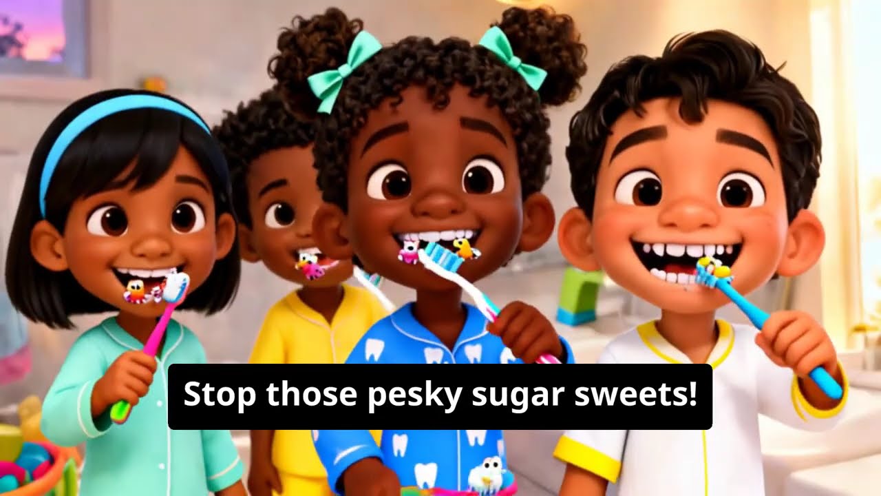 Brush Your Teeth Song 🦷✨ | Fun Tooth Brushing Song for Kids (Morning & Night)
