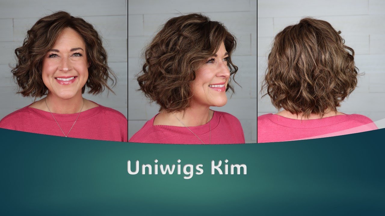 Uniwigs Kim a BUDGET FRIENDLY remy human hair wig in a cute BOB cut!!  Espresso Cream Blend