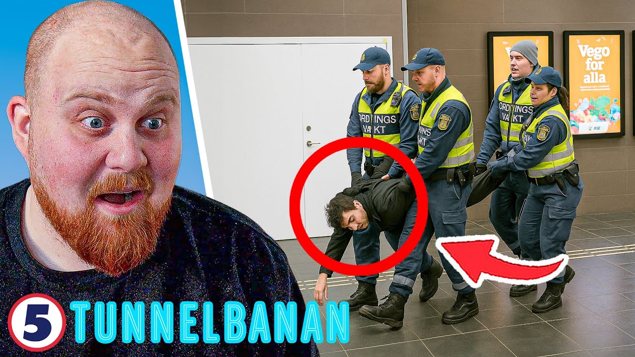 POLISEN TVINGAS SL&Auml;PA UT GALEN MAN! | Reagerar P&aring; Tunnelbanan #13
