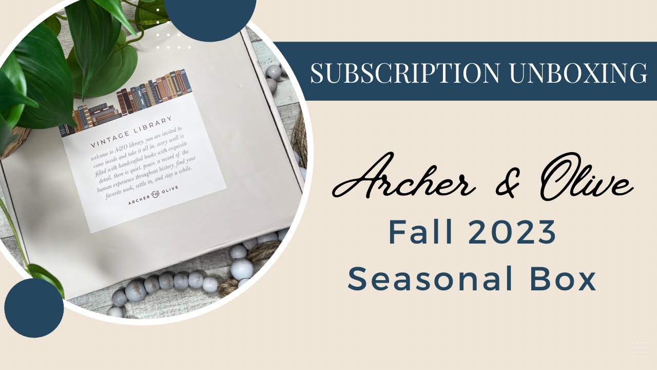Archer & Olive Seasonal Box | Vintage Library | Fall 2023