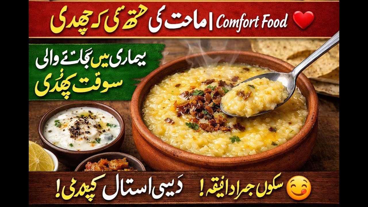 Maa Ke Haath Ki Khichdi | Comfort Food ❤️Bimari Mein Khayi Jane Wali Soft KhichdiDesi Style Khichdi😋