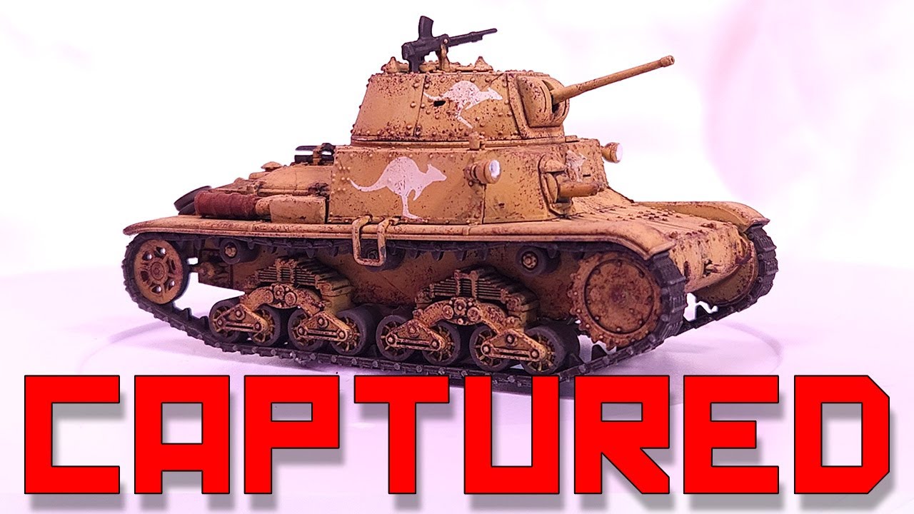 Painting M13/40 Carro Armato Captured by Australia - ANZAC Day 2022 [28mm]