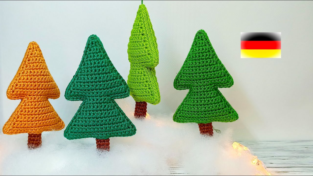 Weihnachtsbaum häkeln, 3D Tannenbaum, Weihnachtsdeko - für Anfänger