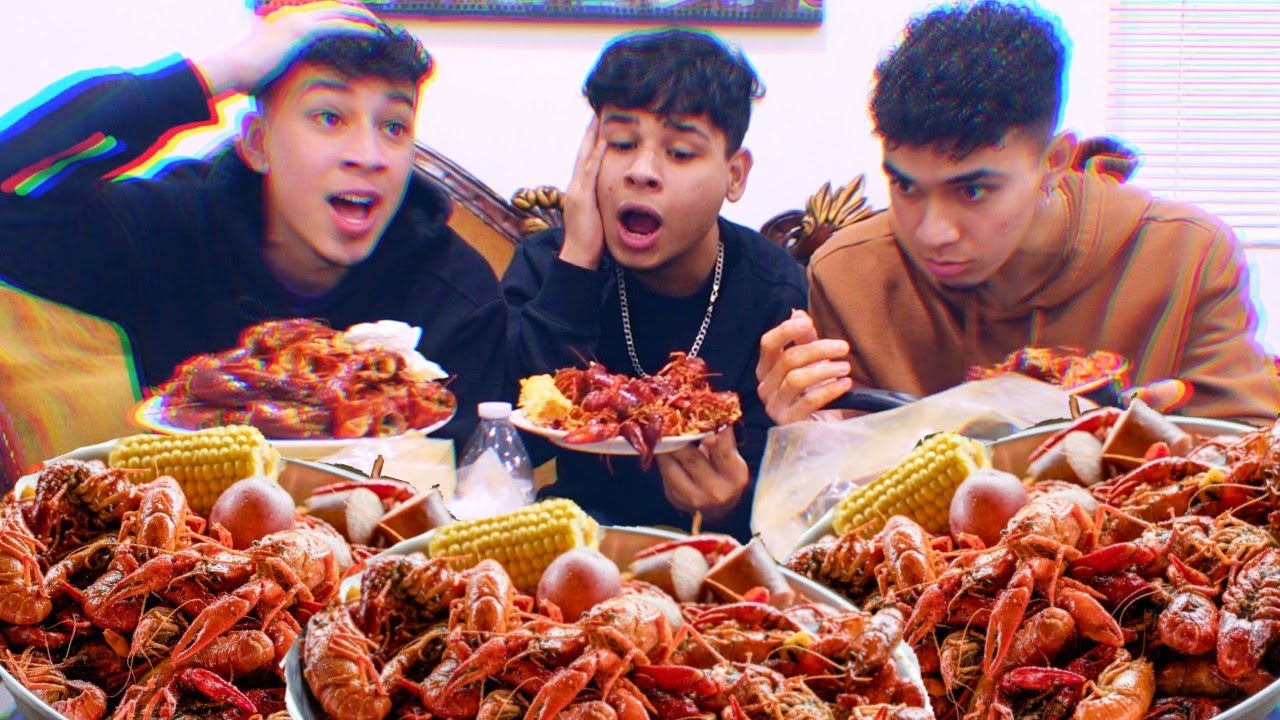 CRAWFISH MUKBANG W. JAYCO & SANTEA | NEW HOUSE??