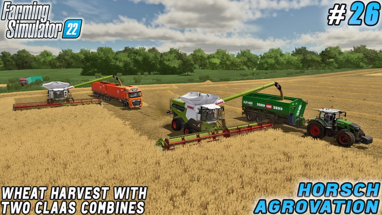 Corn Contract Not Fulfilled; Transition to Own Wheat Harvest | HORSCH Farm | FS 22 | Timelapse #26