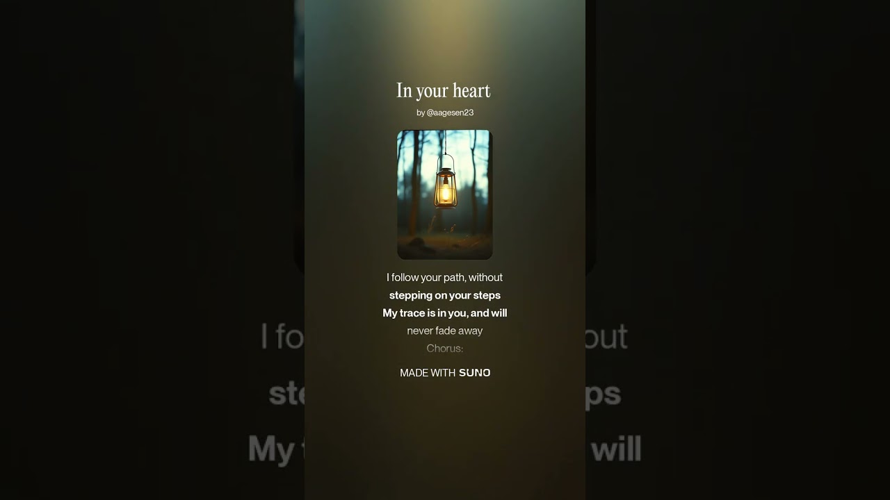 In your heart