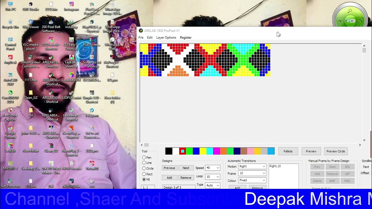 ARELAB 1800 pixel mega 328 ic How to make programming on software