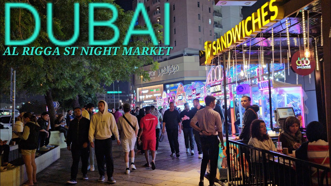 🇦🇪 DUBAI Walk Tour [4K] Fans Getting Wild - Piolo Pascual in Kabayan Night Market, Deira