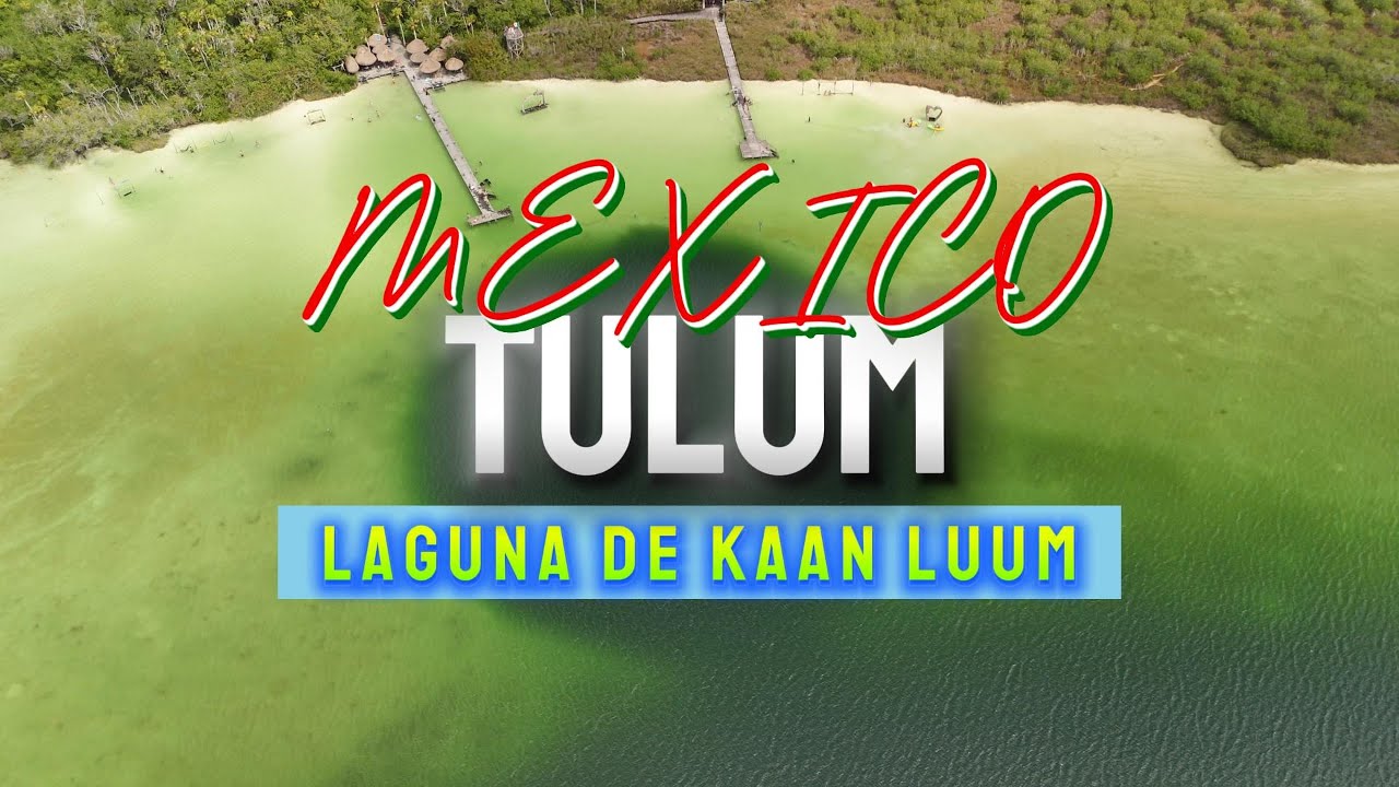 Laguna de Kaan Luum Tulum Mexico 4K Drone Footage | Aerial Paradise Lagoon