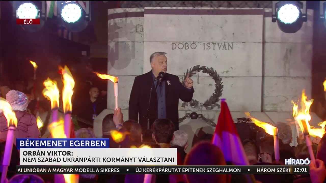 Orbán Viktor: Nem szabad ukránpárti kormányt választani - HírTV