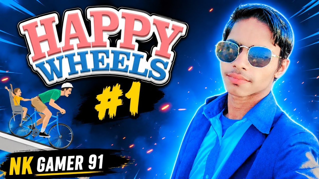Happy Wheels Challenge | टोपी वाले का बुरा हाल! 😂💀 | Level 1 to 10 Gameplay | #nkvideo91 