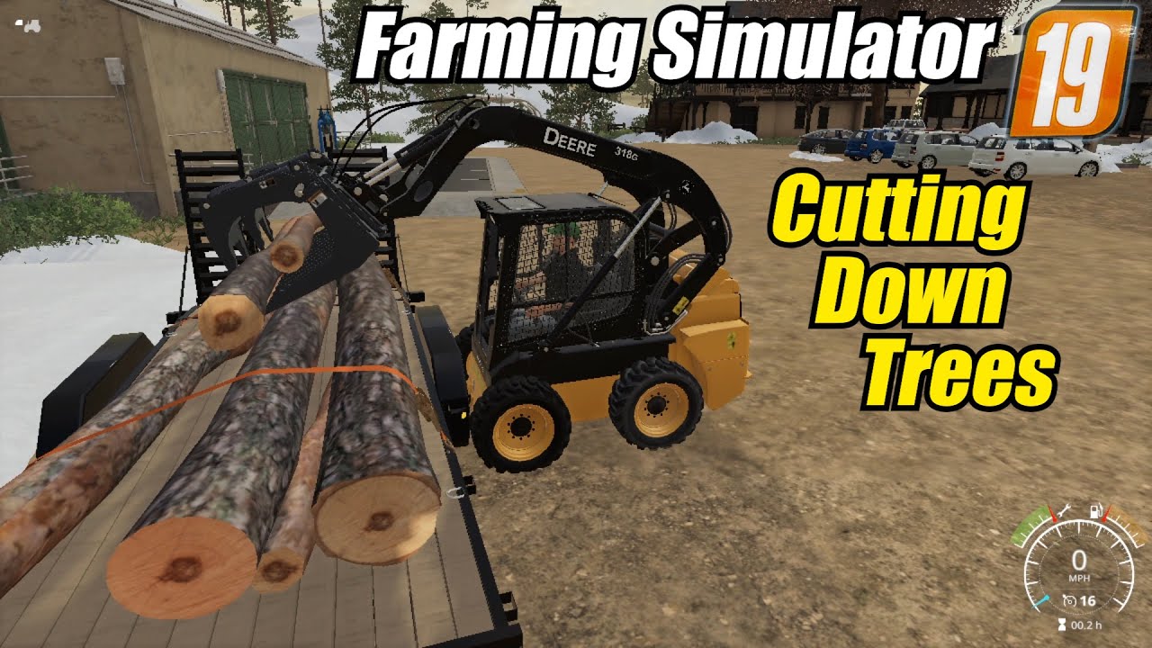 FS19 Cutting Down Trees | Picking Up Truck Parts