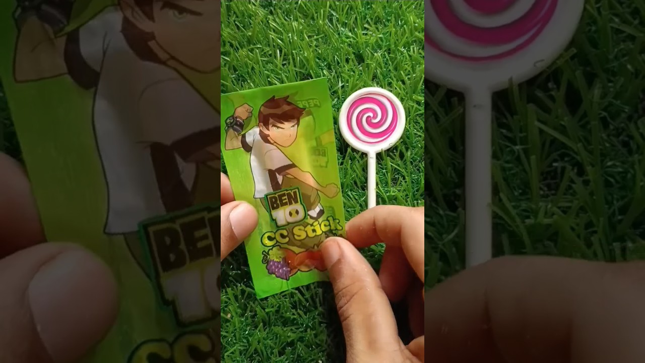 Pepe Ben 10 CC stick -Yummy stick candy #delicious #tasty #candy #shorts