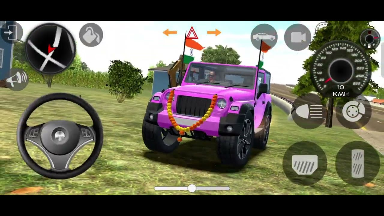 Modified Mahindra Thar😈Games:Indian Pink Thar (Gadi Wala Games) Car Game Android Game - #2025