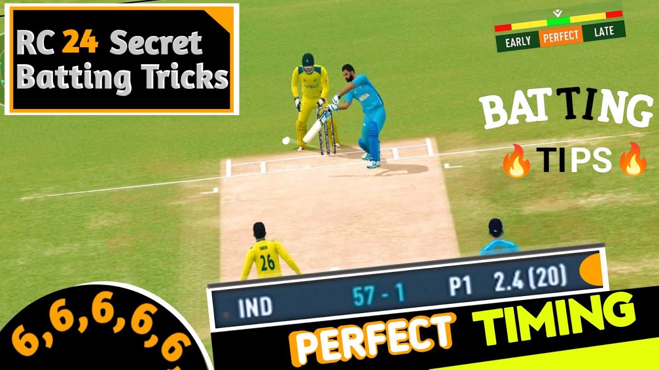 Real cricket 24 batting tips tamil | Real cricket 24 battling tips hard mode| real cricket 24 tricks