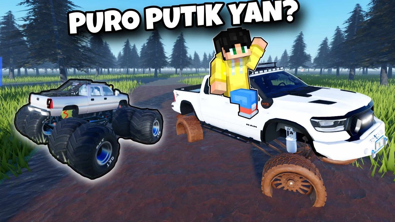 MONSTER TRUCK NALUBOG SA PUTIKAN at SOBRANG DUMI sa ROBLOX