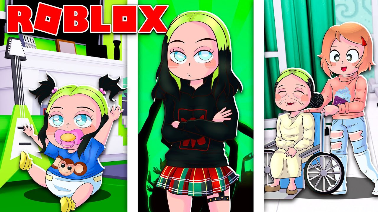 Roblox Mini Movie Brookhaven | Growing Up As Billie Eilish!