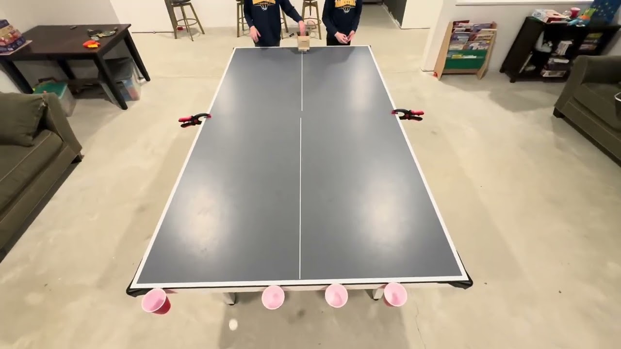 Ping pong ball rolling 