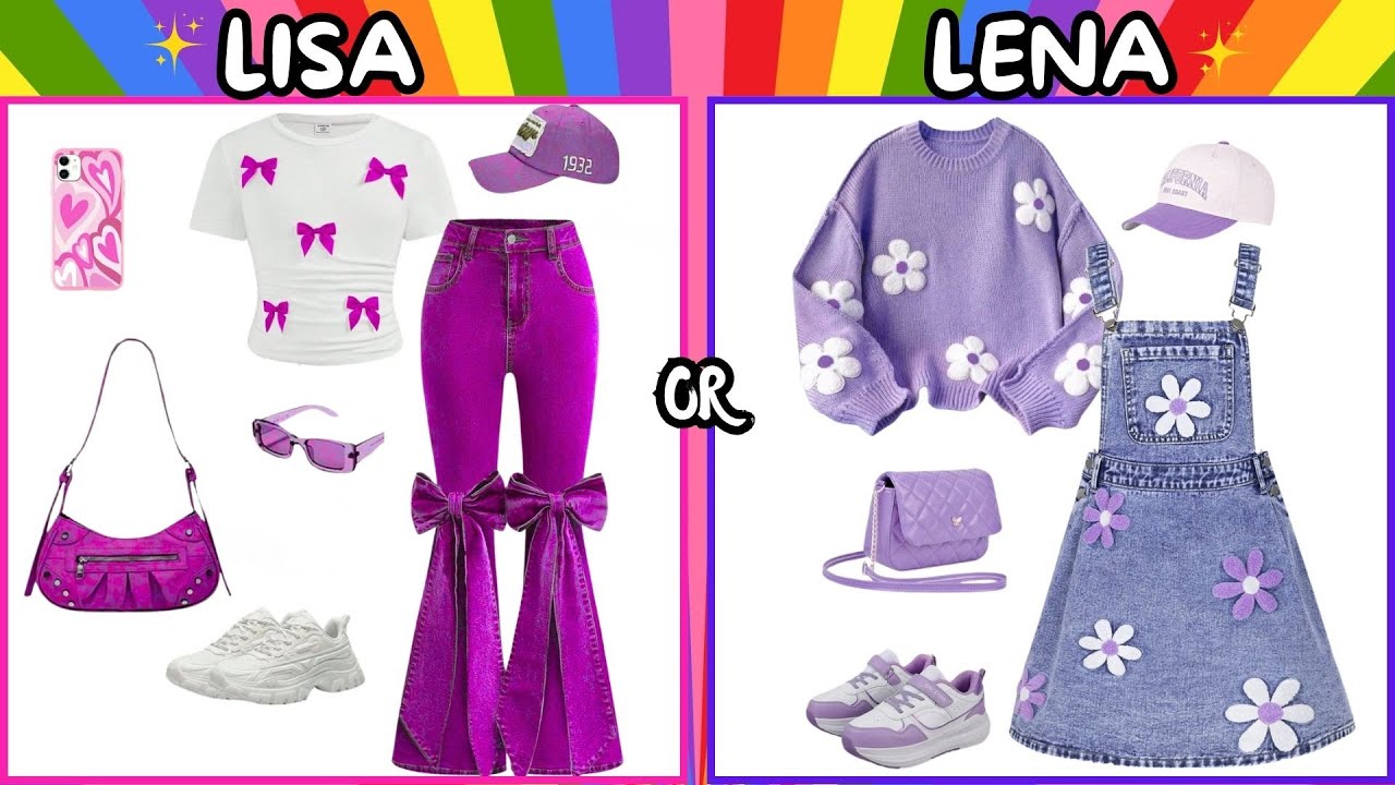 LISA or LENA 💖 Fashion Edition | Choose Your Favorite Style!