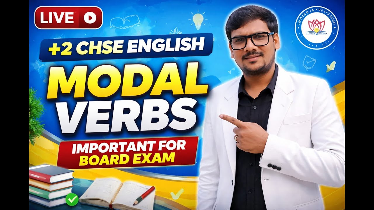 Modal Verbs Explained Clearly | +2 CHSE English | Board Exam Special LIVE | Jitendra Sir |