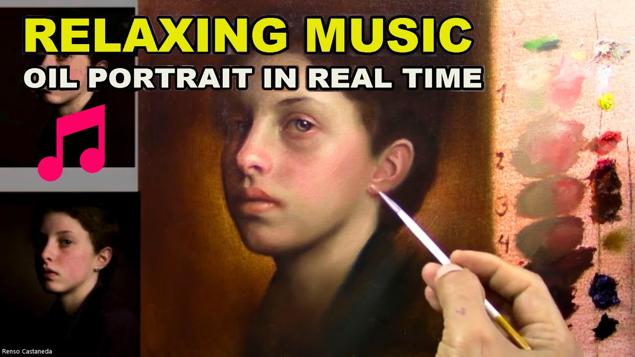 Art Therapy Vibes: Real-Time Portrait Painting & Soothing Sounds 🎨💤