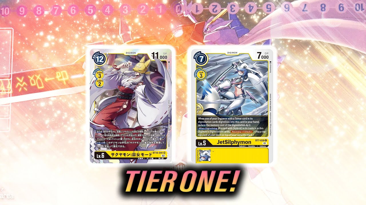 DIGIMON BEST SAKUYAMON YELLOW HYBRID BT10 DECK PROFILE! (Digimon TCG 2022 BT10)