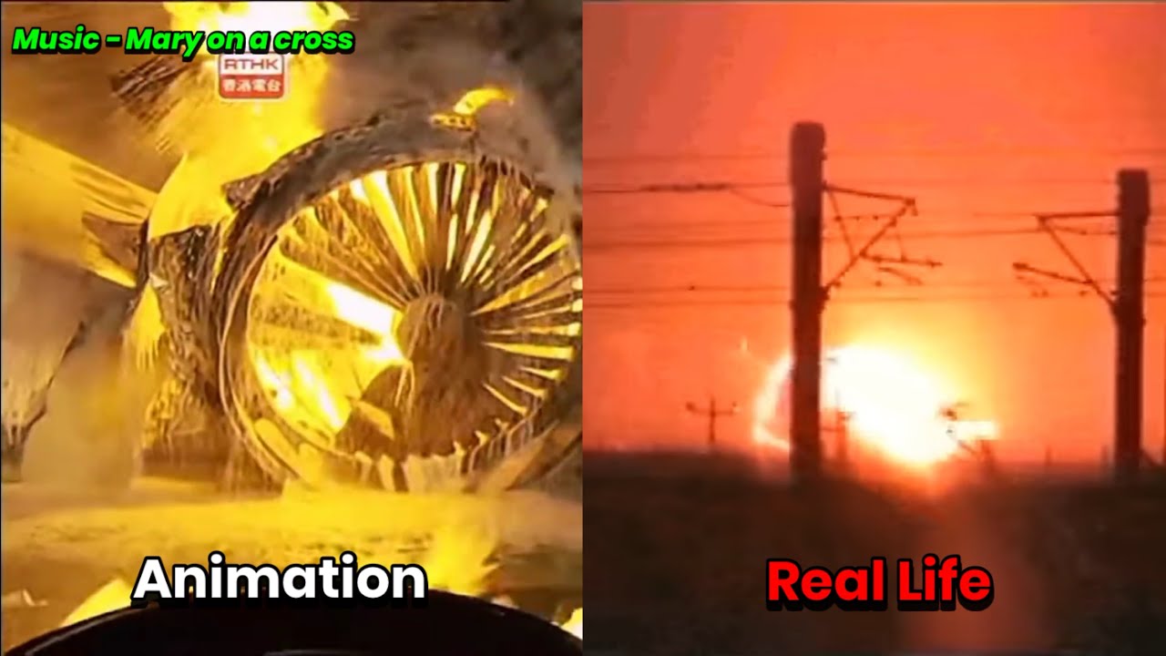 China Airlines Flight 642 | Animation vs Real Life
