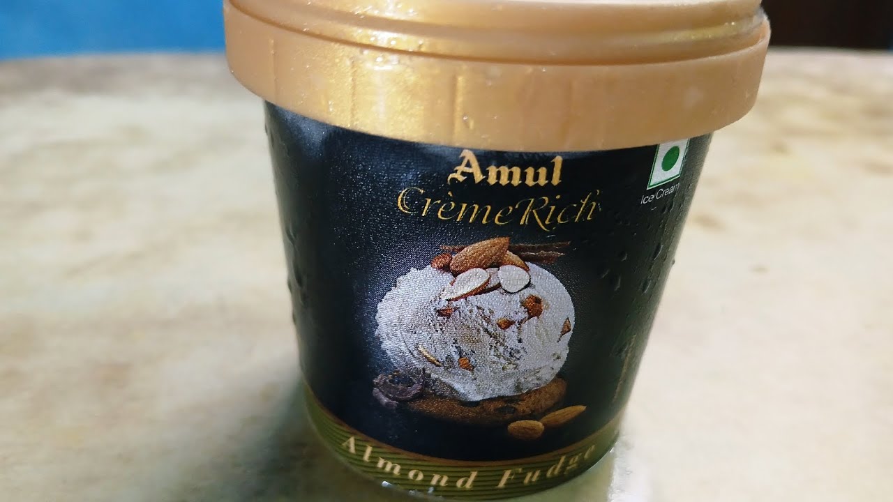 Amul Creme Rich Almond Fudge Icecream 