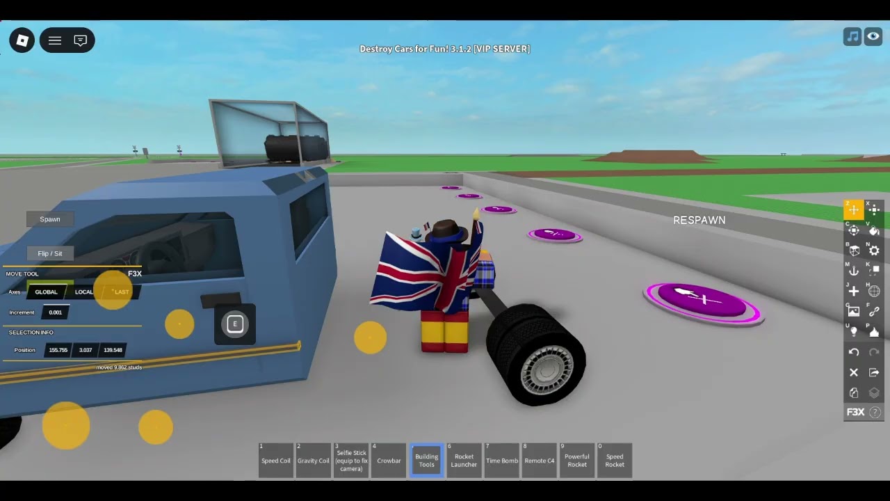 Roblox: Destroy Cars for Fun! 3.1.2 | Custom Gavril D-Series (BeamNG.drive car) Timelapse