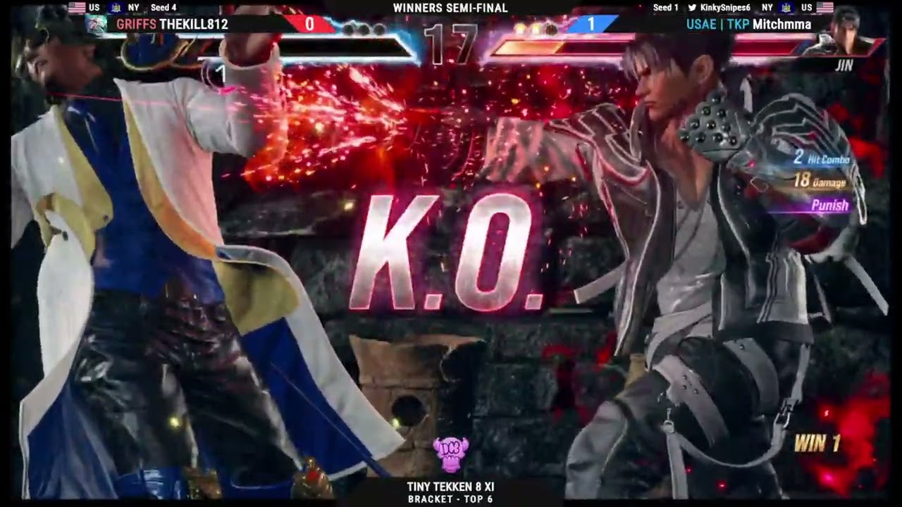 Tiny Tekken 8 XI WSF GRIFFS THEKILL812 vs USAE TKP Mitchmma