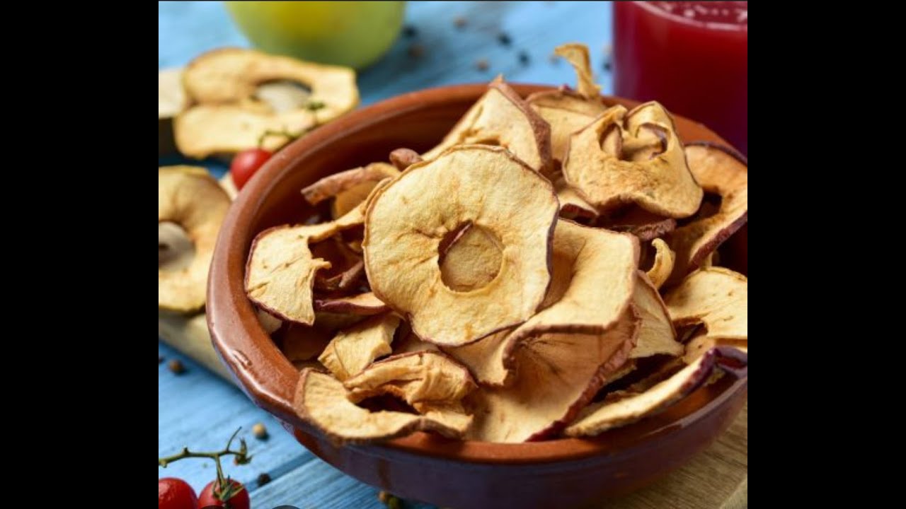 Pomme déshydratée a l'airfryer  avec ma ninja