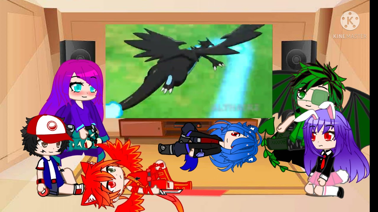 Some characters react to Ash-Greninja AMV Feel Invincible by Skillet