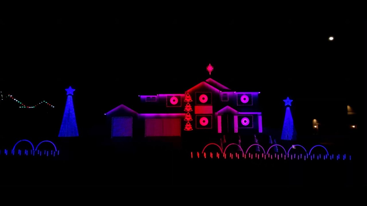 Awesome Existence Dubstep - A Very Merry Meridian - Christmas Synchronized Light Show 2020