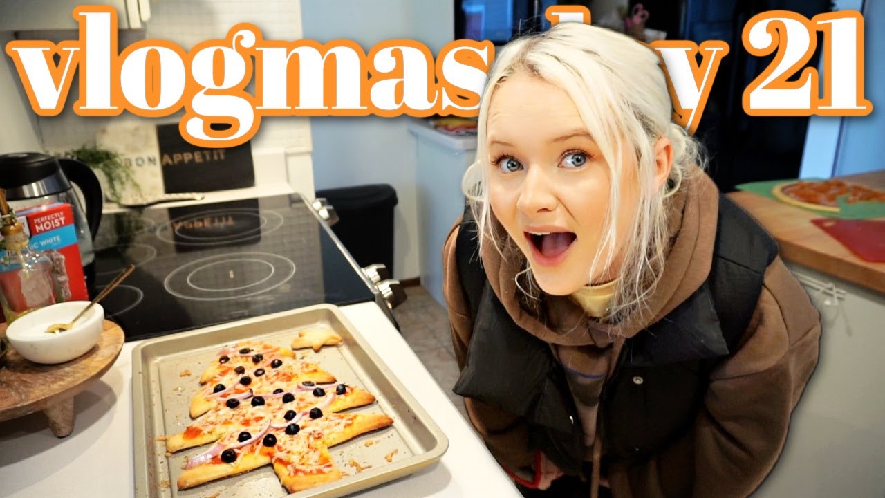 CHRISTMAS CLEANING & PIZZA TREES | vlogmas day 21