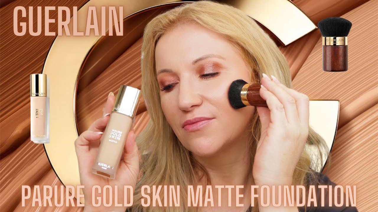 GUERLAIN GOLD SKIN MATTE FOUNDATION - FIRST IMPRESSION + TRAGETEST