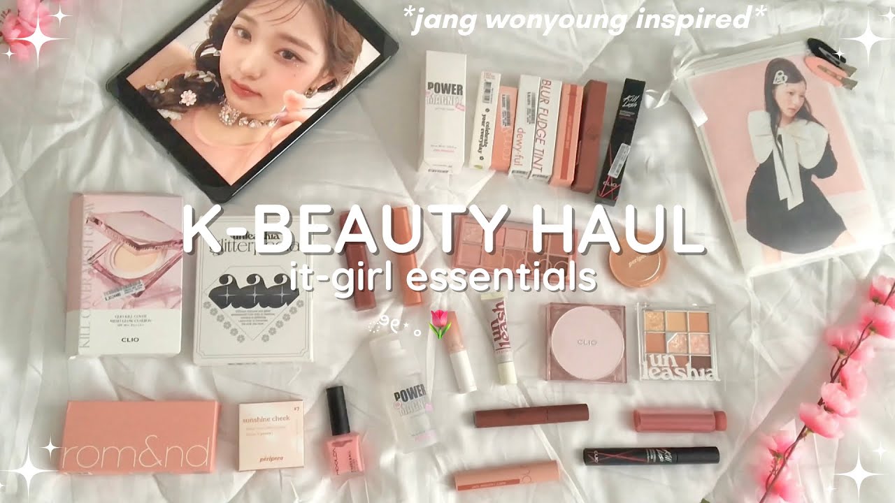 HUGE  *pinterest IT-GIRL inspired* K-BEAUTY haul 🎀  lipgloss, blush, eyeshadow & more!!