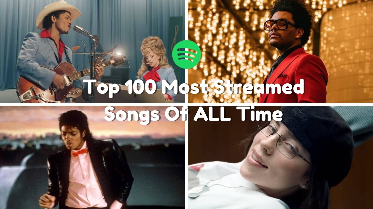The Top 100 Most Streamed Songs OF ALL TIME as of August 28th