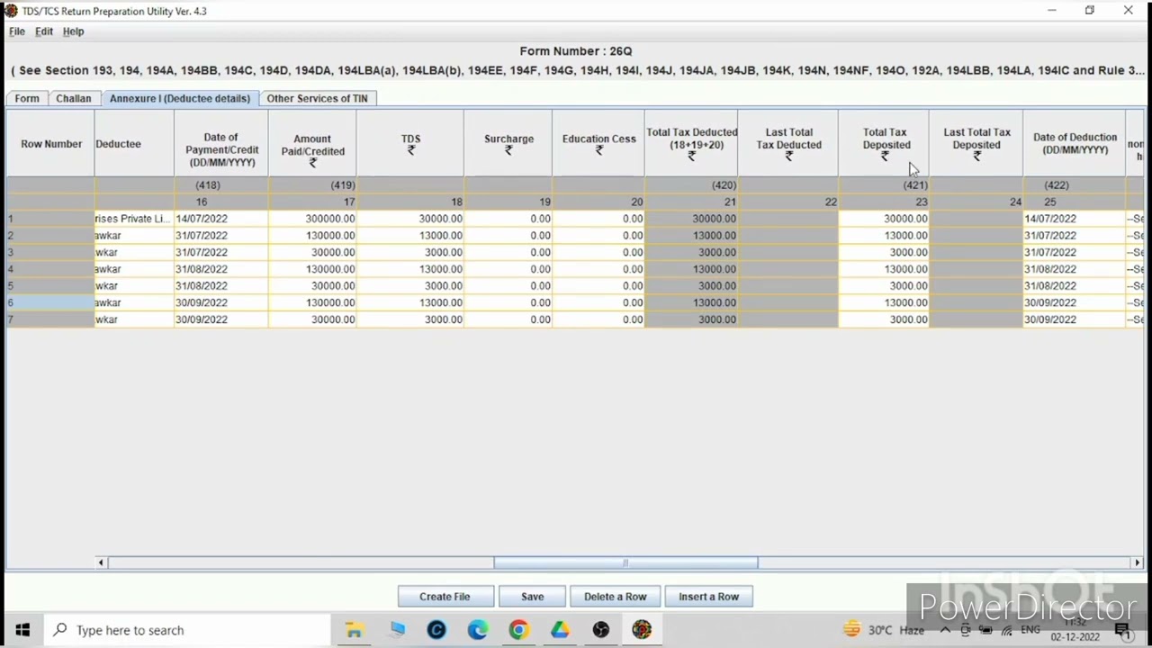 TDS RETURN FILING - Generation of FVU file on NSDL RPU :PART II