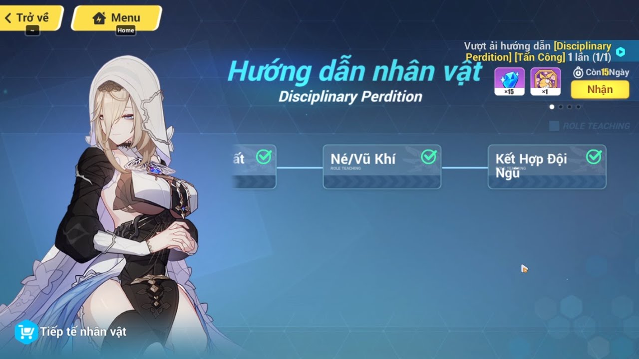 Test nh&acirc;n vật  Disciplinary Perdition Aponia