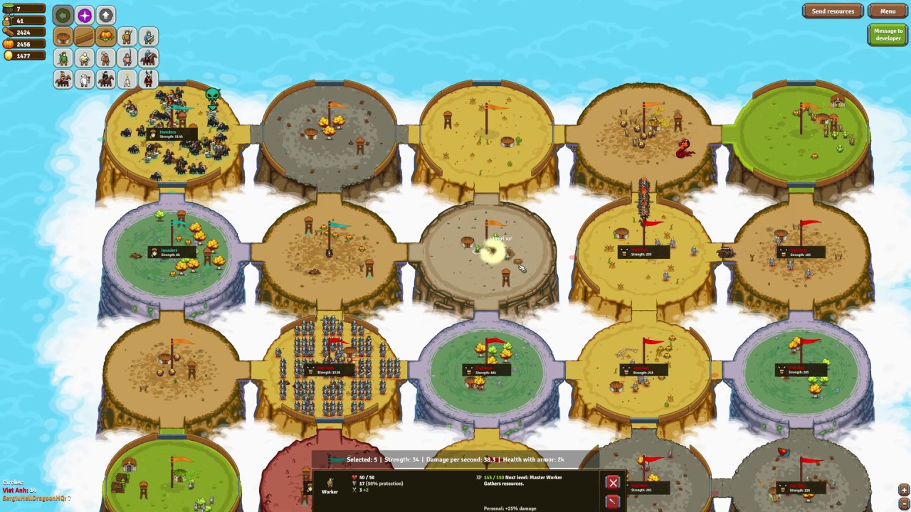 Circle Empires Rivals - 2P CO-OP STOP THE ARMY | Multiplayer Gameplay