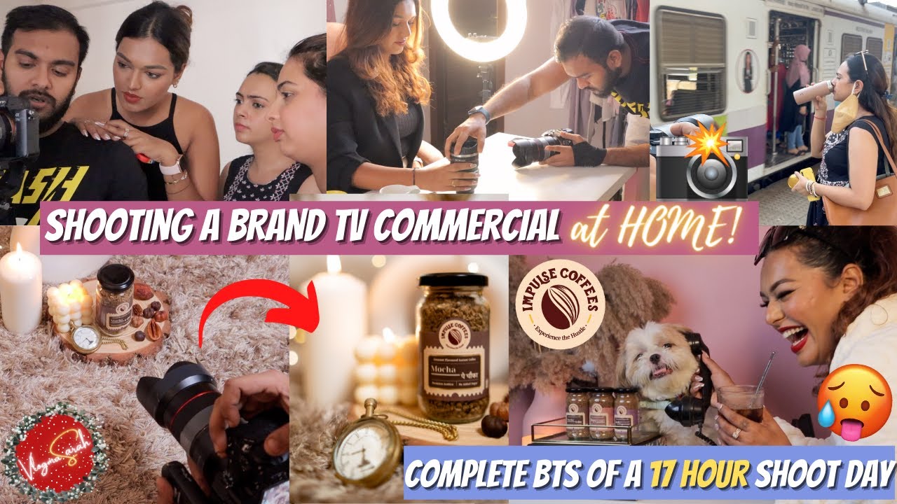 Directing & Shooting my Brand's AD Film at Home! 17 hour Shoot Day! VlogmaSarah Day 12
