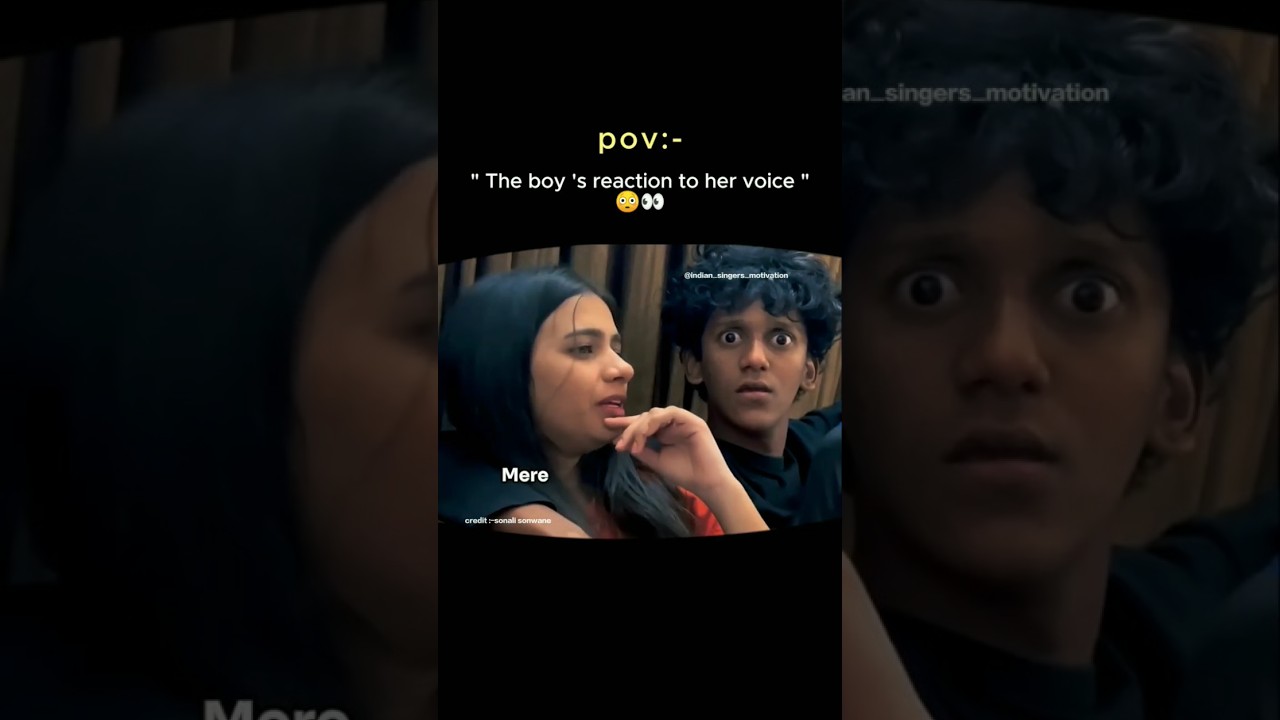 the boy reaction to her voice 😳👀/afreen afreen||#cover by @sonawanesonali #lyricsedit #music#fyp