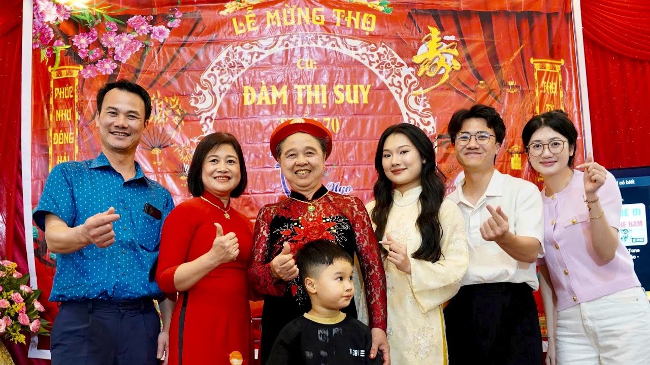 LỄ MỪNG THỌ CỤ ĐÀM THỊ SUY TUỔI 70