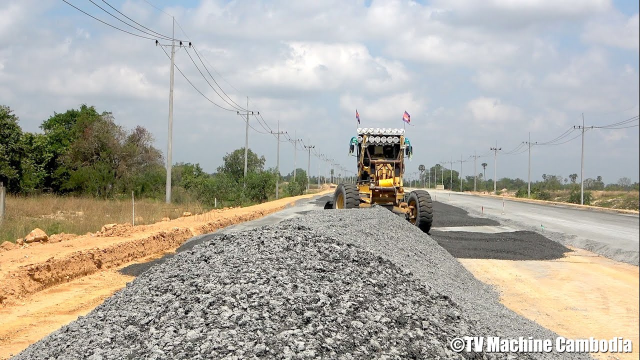 Special Activities Stronger Motor Grader Cutting And Grading Making Foundation Road