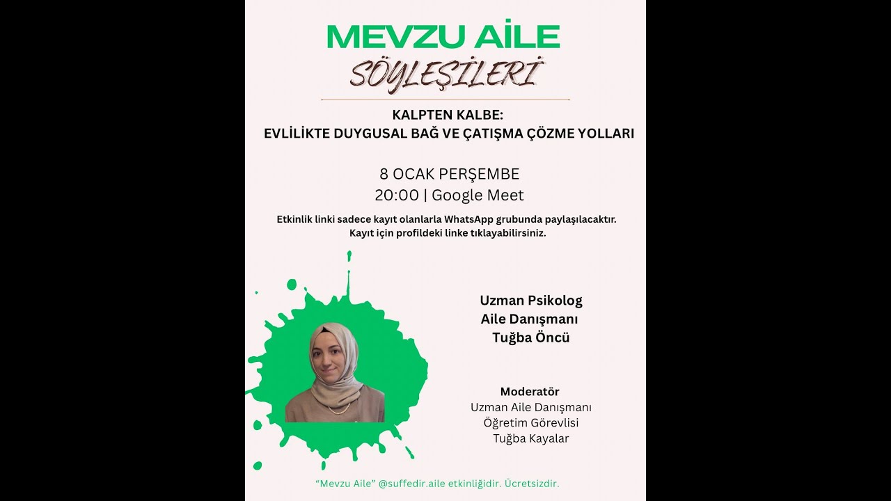 EVLİLİKTE DUYGUSAL BAĞ VE ÇATIŞMA ÇÖZME // UZMAN PSİKOLOG TUĞBA ÖNCÜ & AİLE DANIŞMANI TUĞBA KAYALAR