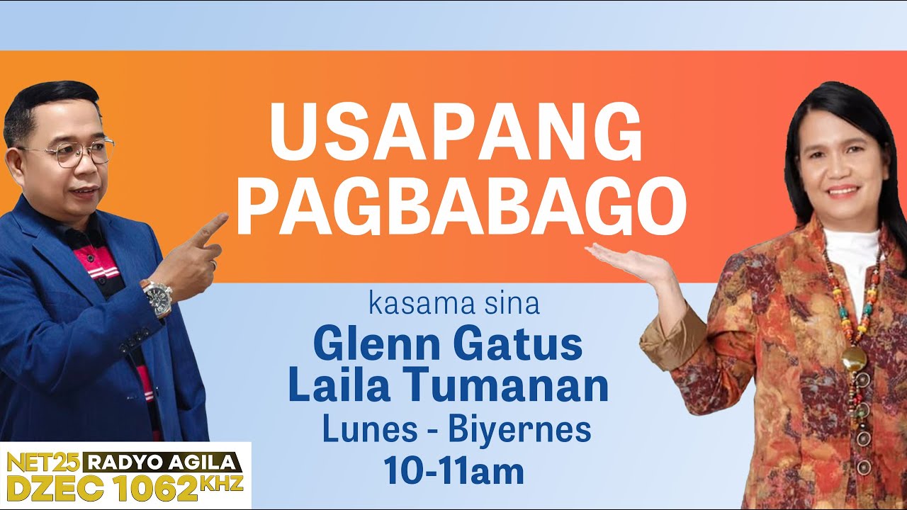 USAPANG PAGBABAGO | BIYERNES | February 6 | 10:00 AM